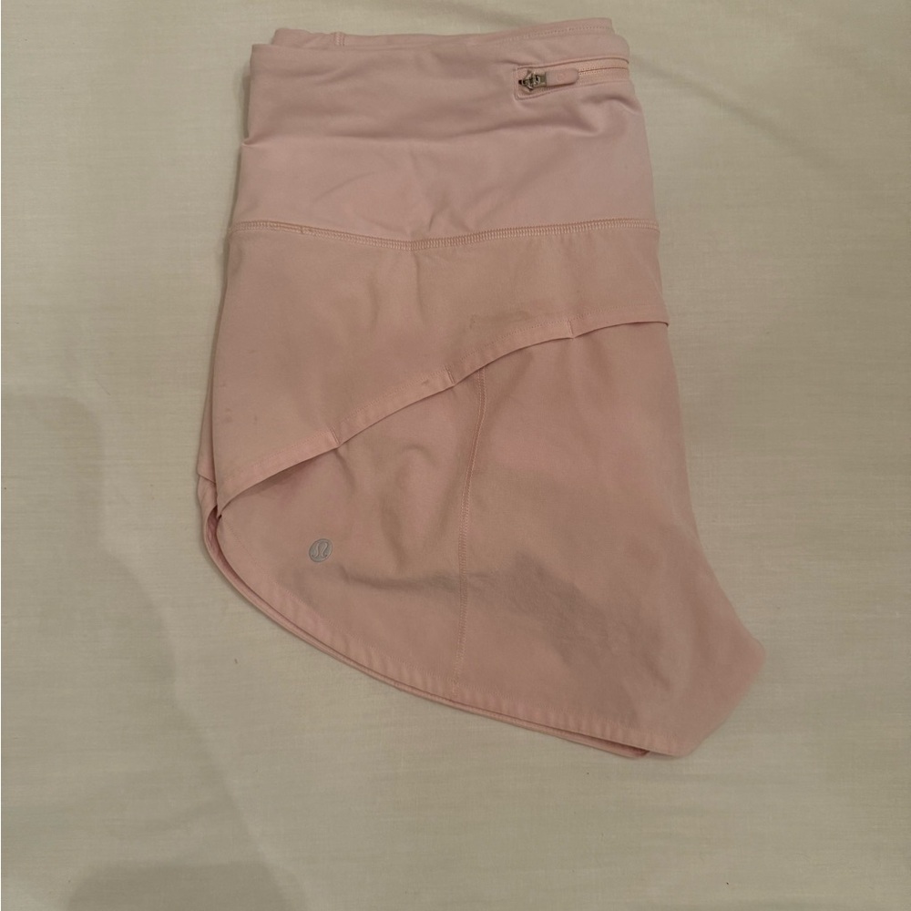 Lululemon sped up shorts pink size 8 - Picture 2 of 2
